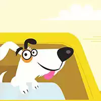 車の中で愛らしい子犬マッチ 3 ゲームのスクリーンショット