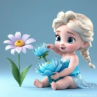 baby_elsa_flower_care Spil