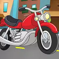 cartoon_motorbike_jigsaw Խաղեր