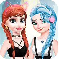 elsa_and_anna_dress_up_makeup ហ្គេម