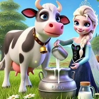 elsa_milking_cow રમતો