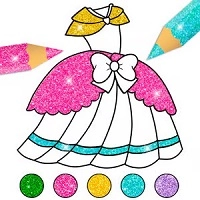 glitter_dress_coloring Giochi