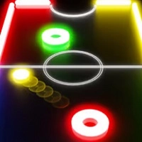 glow_hockey_online เกม