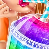 Ice Slushy Maker Rainbow Desserts Game