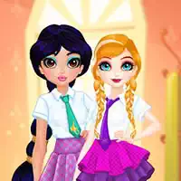princesses_bff_rush_to_school بازی ها
