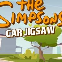 Jigsaw De Carro Dos Simpsons