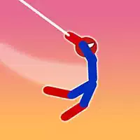 super_hero_flip_spider_stickman_hook ហ្គេម
