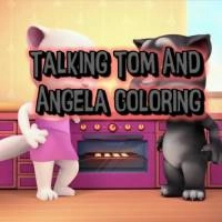 talking_cat_tom_and_angela_coloring Juegos