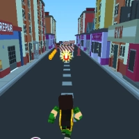 teen_titans_go_minecraft_teenage_runner_3d เกม