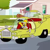 O Quebra-Cabeça De Carros Dos Simpsons