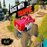 Ultimate Montertruck Race With Traffic 3D