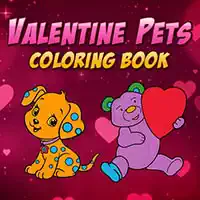 Libri Për Ngjyrosje Për Kafshët Shtëpiake Për Shën Valentin pamje nga ekrani i lojës