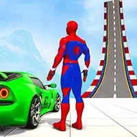 zigzag_car_spiderman_racer_-3d თამაშები