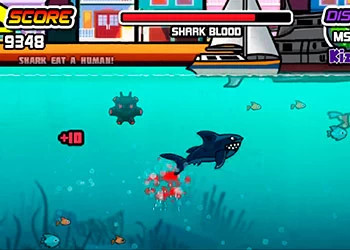 गुस्से में शार्क ऑनलाइन खेल का स्क्रीनशॉट