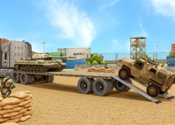 Caminhão Transportador De Máquinas Do Exército captura de tela do jogo
