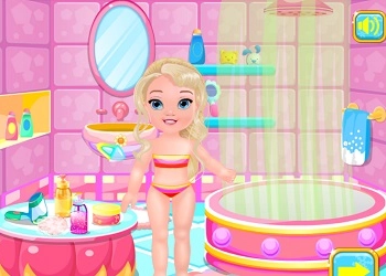 Baby Elissa aan het baden schermafbeelding van het spel