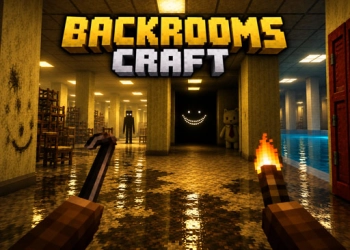 Backrooms Craft snímek obrazovky hry