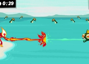 Ben 10 Spiele: Kampf Mit Heatblast Spiel-Screenshot