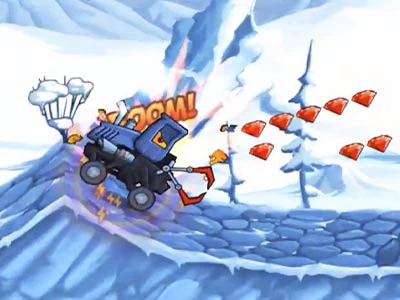Car Eats Car: Winter Adventure στιγμιότυπο οθόνης παιχνιδιού