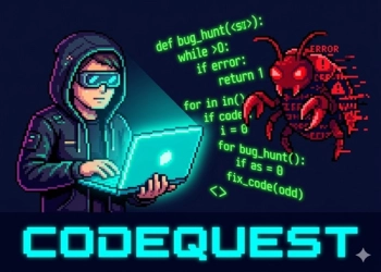 CodeQuest mängu ekraanipilt