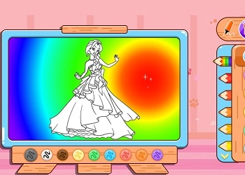 Malbuch: Gefrorene Prinzessin Spiel-Screenshot