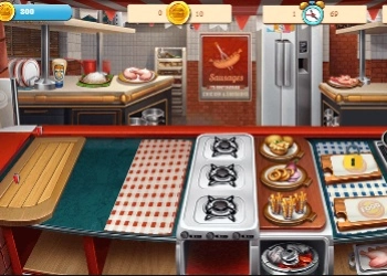 Cozinhando Rápido 4 Bifes captura de tela do jogo