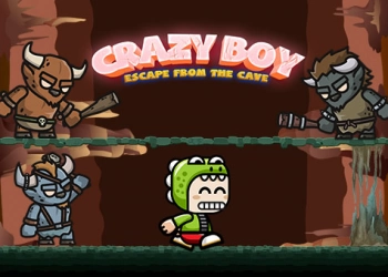 Crazy Boy Uniknout Z Jeskyně snímek obrazovky hry