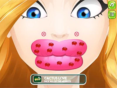 Cute Lips Plastikkirurgi skærmbillede af spillet