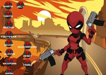 Deadpool Girl Dress Up თამაშის სკრინშოტი