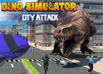 Dino Simulator City Attack თამაშის სკრინშოტი