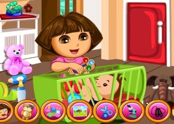 Dora Baby Caring หย่อนยาน ภาพหน้าจอของเกม