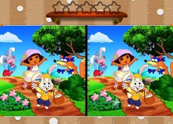 Dora Joyeuses Pâques Trouvez La Différence capture d'écran du jeu