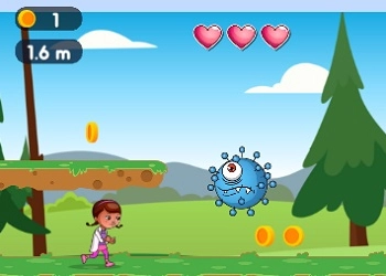 Dottie Doc Super Adventure Run Corona Virus Shoo screenshot del gioco