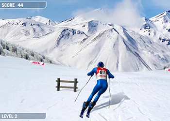 Esqui Alpino captura de tela do jogo