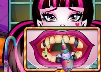 Dentista Draculaura captura de tela do jogo