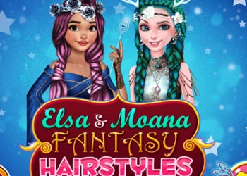 Coafuri Fantasy Elsa Și Moana captură de ecran a jocului