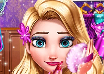 Elsa Prom Makeup skærmbillede af spillet