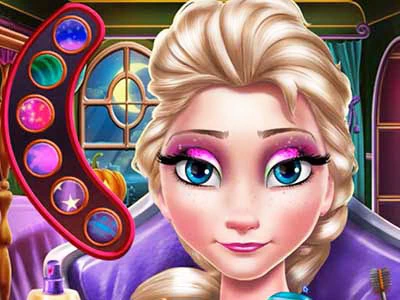 Maquillaje De Halloween De Miedo De Elsa captura de pantalla del juego