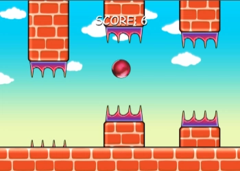 Flappy Bola Roja captura de pantalla del juego