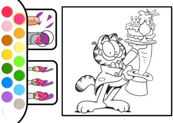 Βιβλίο Ζωγραφικής Garfield στιγμιότυπο οθόνης παιχνιδιού