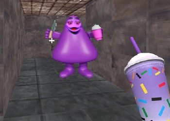 Grimace Geburtstagsflucht Spiel-Screenshot