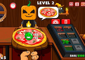 Halloween-Pizzeria schermafbeelding van het spel