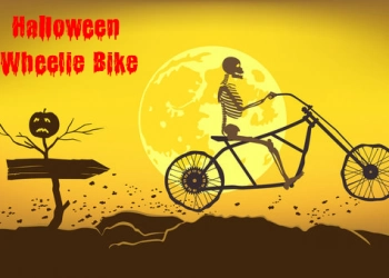 Wheelie Bicikl Za Noć Vještica snimka zaslona igre