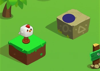 Õnnelik Hüppe mängu ekraanipilt