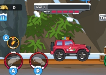 Hill Climb Racing. Christmas Truck Transform խաղի սքրինշոթ