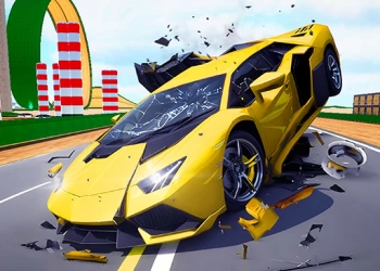 Hyper Cars Ramp Crash skærmbillede af spillet