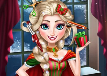 Ice Queen: Christmas Real Haircuts game screenshot