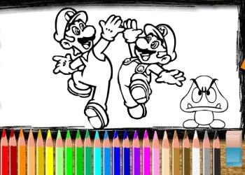 Mario: Zbarvení snímek obrazovky hry