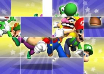 Mario: Slide Puslespil skærmbillede af spillet