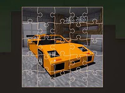 Minecraft Cars Jigsaw o'yin skrinshoti